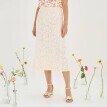 Čipková midi sukňa s
rozparkom