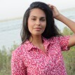 Сорочка з короткими рукавами, принт з листям