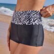 Plavkové boxerky s nastavitelnou výškou pasu a potiskem Zebra