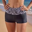 Plavkové boxerky s nastavitelnou výškou pasu a potiskem Zebra