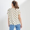 Blúzka s krátkymi rukávmi a potlačou kvetín
