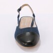 Dvojfarebné slingback baleríny