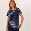 Proužkované tričko s kulatým výstřihem