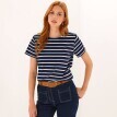 Proužkované tričko s kulatým výstřihem