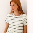 Proužkované tričko s kulatým výstřihem
