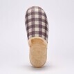 Kockované šľapky s vlnenou podšívkou a tichým došľapom