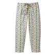 3/4 pyžamové kalhoty s potiskem květin