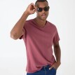 Tričko s výstřihem do V a krátkými rukávy