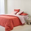 Bavlnené dvojfarebná posteľná bielizeň