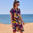 Krátké košilové šaty s potiskem
