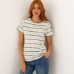 Proužkované tričko s kulatým výstřihem
