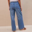 Široké džínsy s pružným pásom