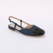 Dvojfarebné slingback baleríny