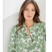 Blúzka na gombíky s potlačou