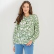 Blúzka na gombíky s potlačou