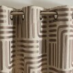 Žakárový záves s potlačou čiar