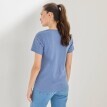 Tričko s kulatým výstřihem, krátkými rukávy a madeirou