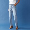 Pohodlné strečové džínsy mom s pružným pásom