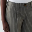 Proužkované široké kalhoty se sklady