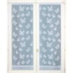 Rovná záclona s motívom motýľov, 1 pár