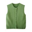 Úpletová voľná vesta na gombíky