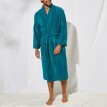 Szlafrok welurowy frotte Colombine® z kołnierzem szalowym