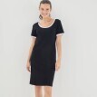 Jednofarebné krátke džersejové šaty