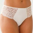 Sada 2 kalhotek tanga s vysokým pasem z krajky a mikrovlákna