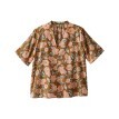 Blúzka s potlačou, krátkymi rukávmi a tuniským výstrihom