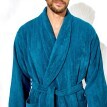 Велюровий махровий халат Colombine з шалевим коміром