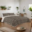 Prešívaná prikrývka na posteľ Léo s leoparďou potlačou