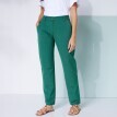 Spodnie dla mamy, bawełna-len
