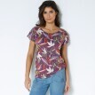 Koszulka z okrągłym dekoltem i nadrukiem