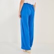 Široké krepové kalhoty s vysokým pasem