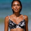 Usztywniany biustonosz bikini z nadrukiem Tabika, na fiszbinach