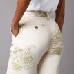 Spodnie chino z nadrukiem paisley