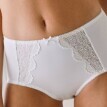 Wyszczuplające figi z wysokim stanem Caprera marki Confidence Lingerie z haftowanym tiulem