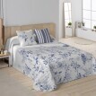 Prešívaný prikrývka na posteľ Capri s obojstrannou potlačou