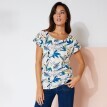 Koszulka z okrągłym dekoltem i nadrukiem