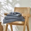 Komplet tekstyliów łazienkowych frotte w jednolitym kolorze, luksusowej jakości, kolekcja Intemporelle