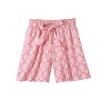 Vzdušné široké šortky s mašlí v pase a s potiskem