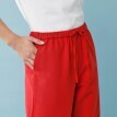 Široké nohavice pre nižšiu postavu zo zmesi viskóza-bavlna-ľan