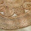 Okrągły dywan jutowy