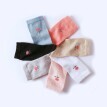 Sada 7 párů ponožek s potiskem růžičky