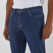 Rovné džínsy s komfortným pásom a 5 vreckami