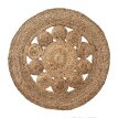Okrągły dywan jutowy
