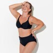 Однотонний купальник-балконет Solaro з чашками D+