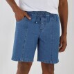 Šortky z tenkého denimu s pružným pásom