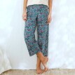 7/8 pyžamové kalhoty s potiskem Ikat vzoru