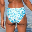 Plavkové kalhotky s vysokým pasem a potiskem Linao